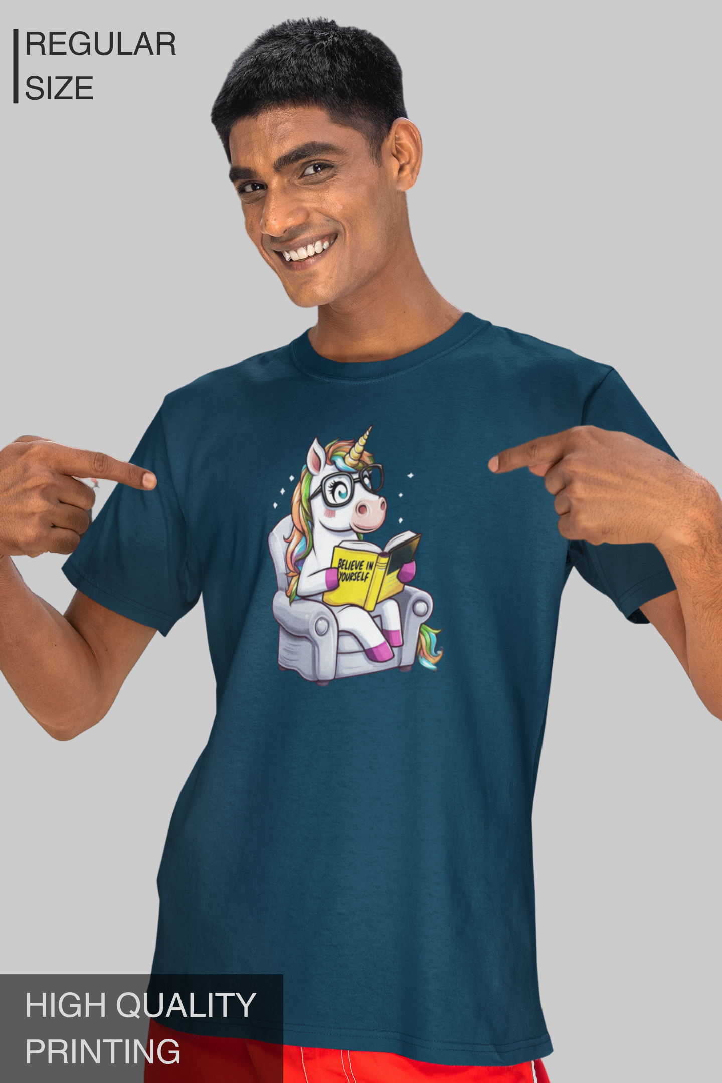 Believe In Yourself Unicorn Men T Shirt