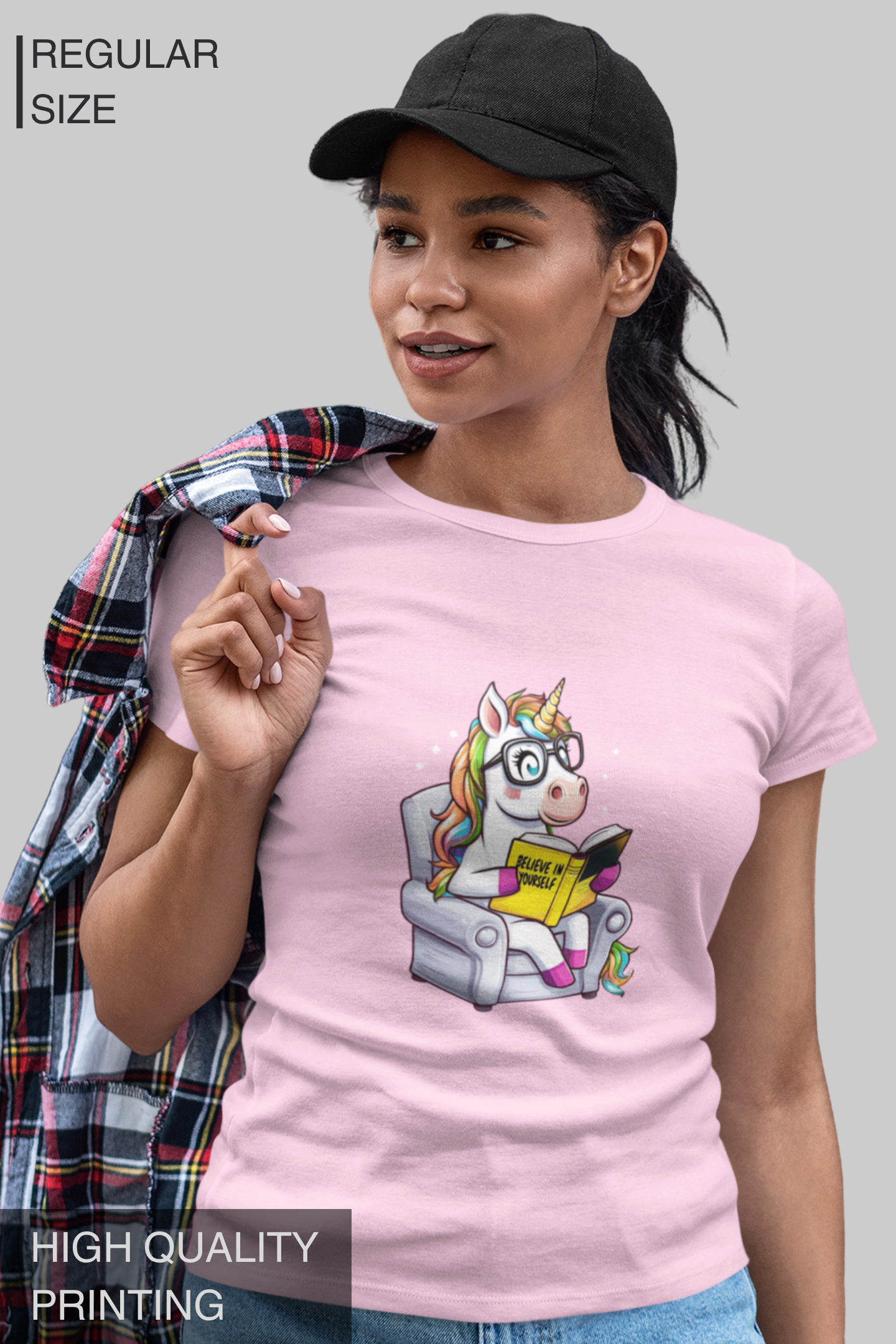 Believe In Yourself Unicorn Women T Shirt