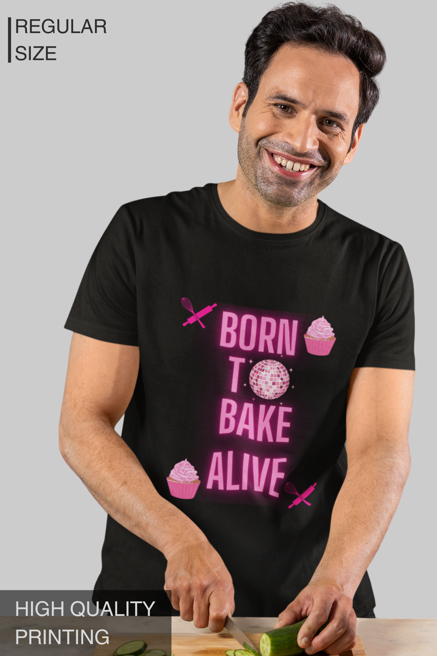 Born To Bake Alive Men's Tshirt