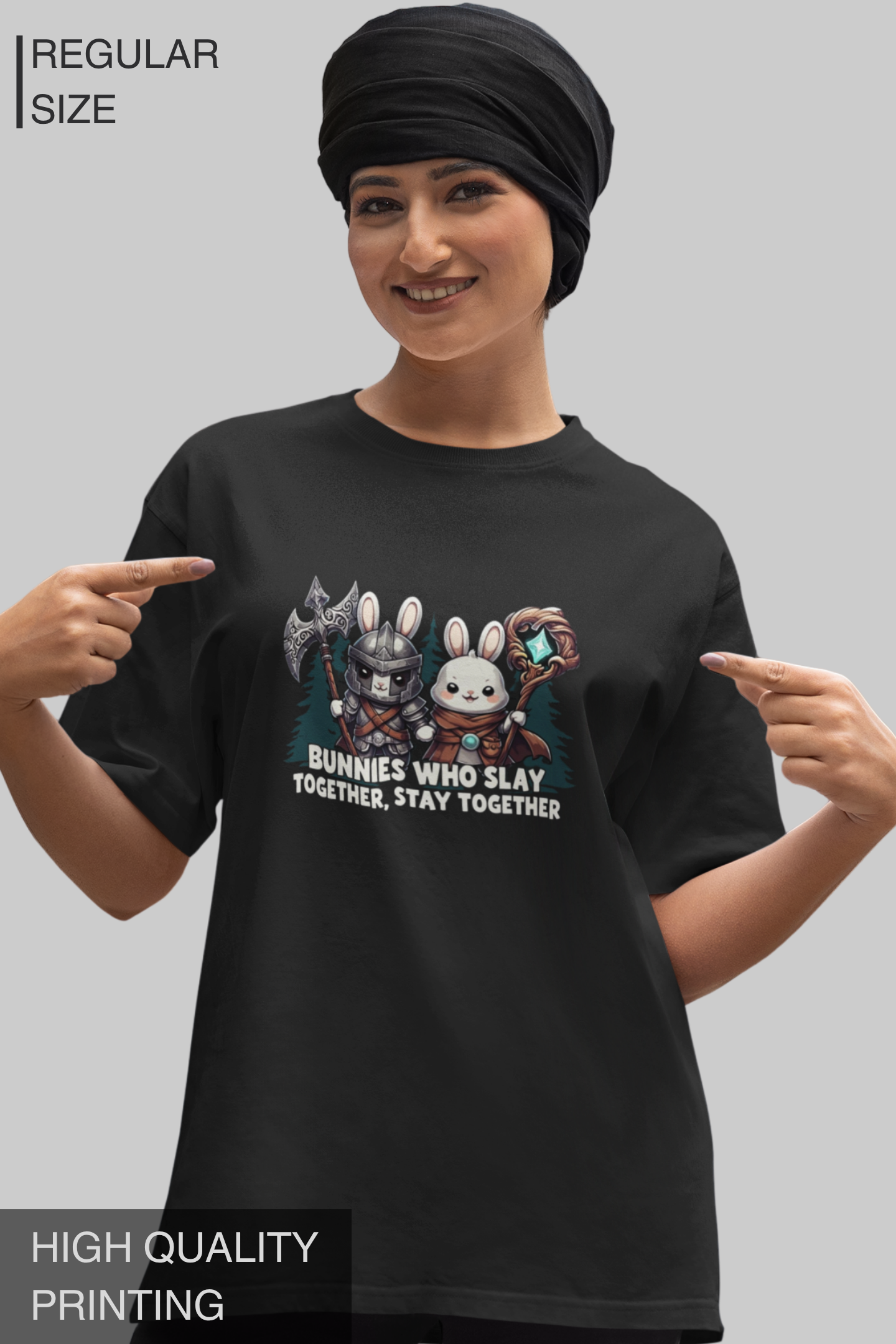 Bunnies Who Slay Together Stay Together Women's Tshirt