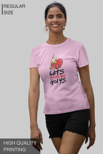 Cats Before Guys Women's TShirt