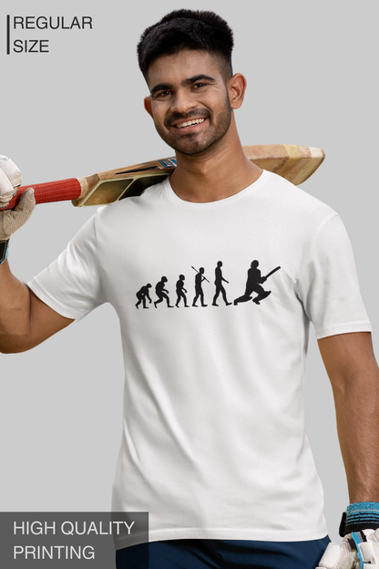 Cricket Player Evolution Men T Shirt