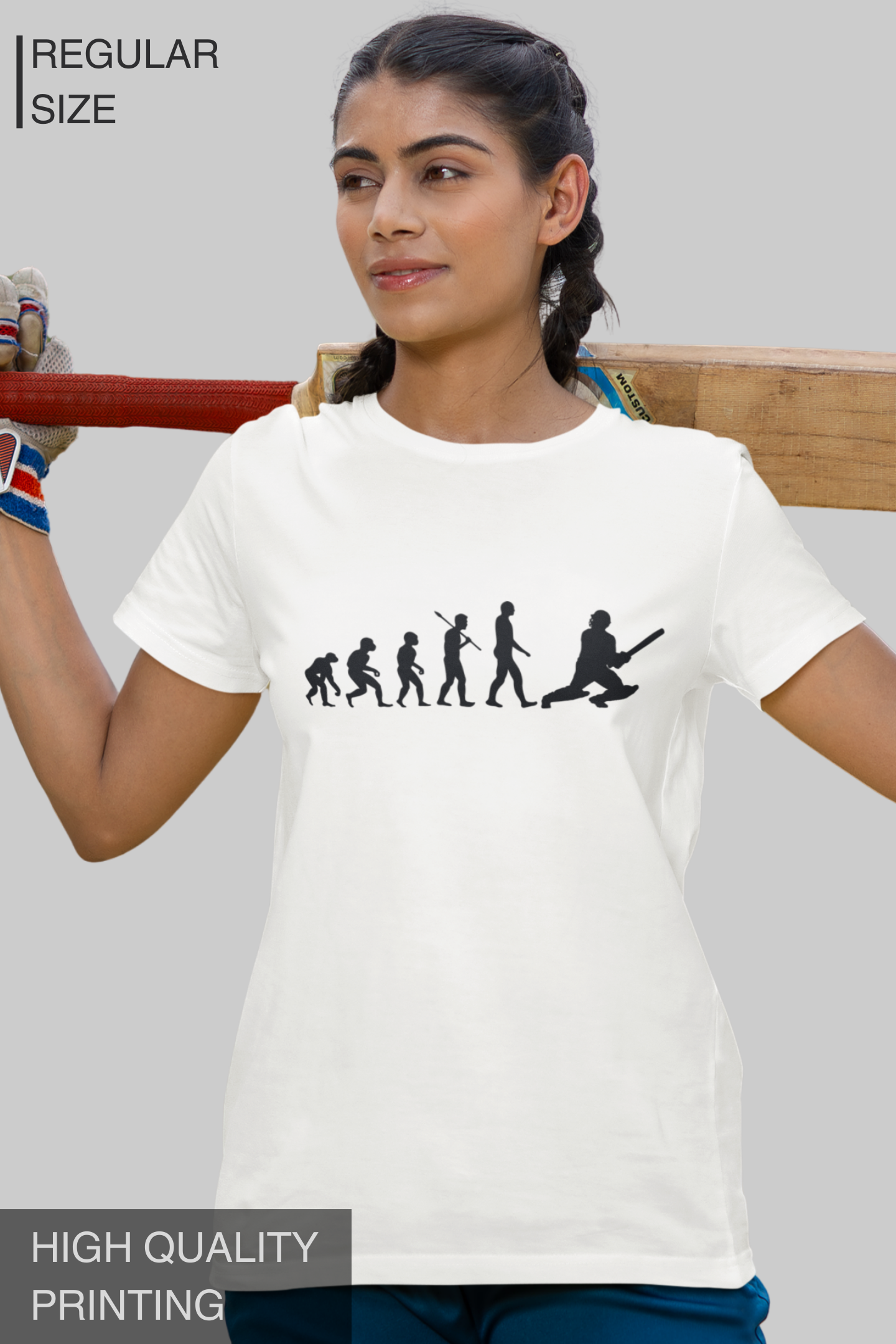 Cricket Player Evolution Women T Shirt
