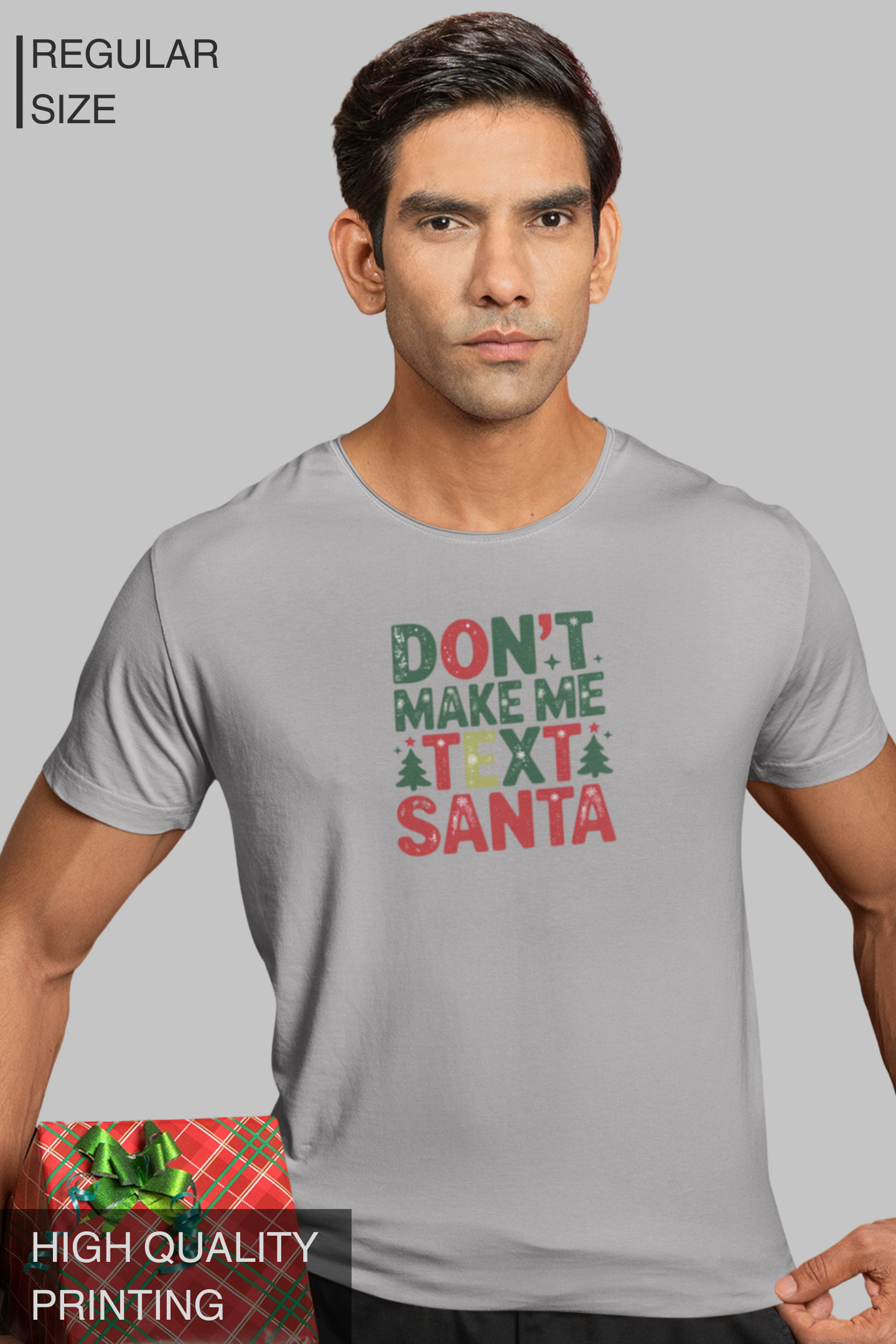 Don't Make Me Text Santa Men's TShirt