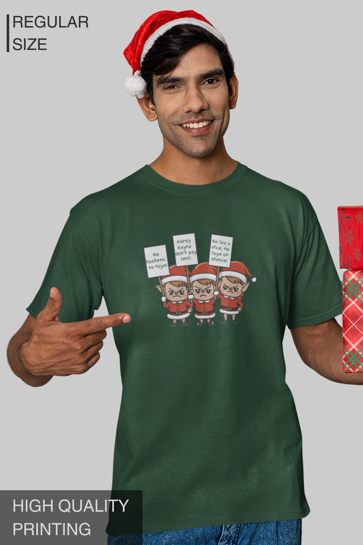 Elves On Strike Men's TShirt