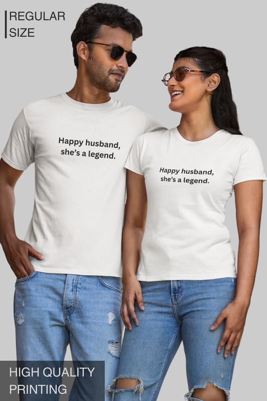 Happy Husband She's A Legend Women's TShirt