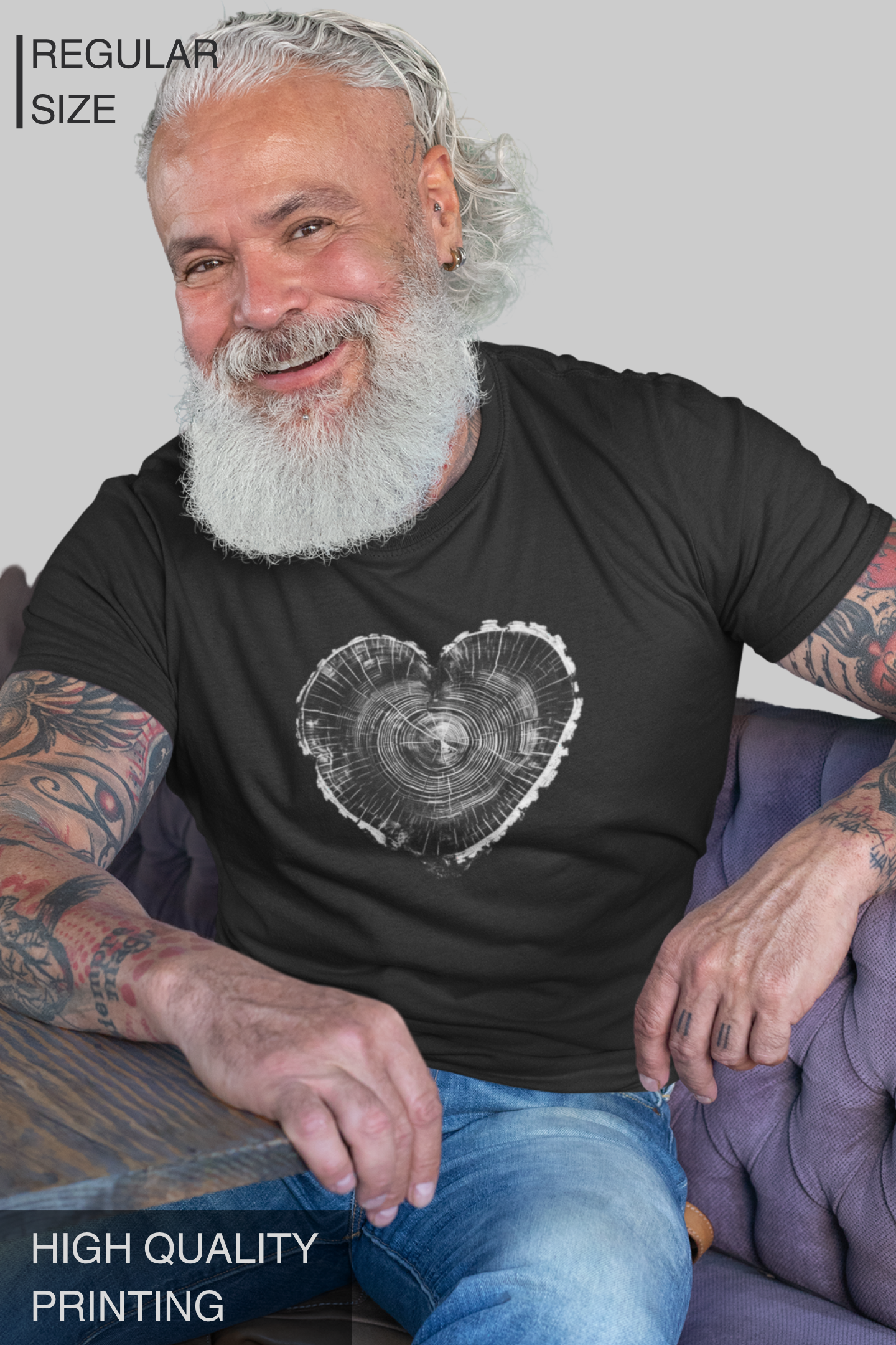 Heart Tree Men T Shirt