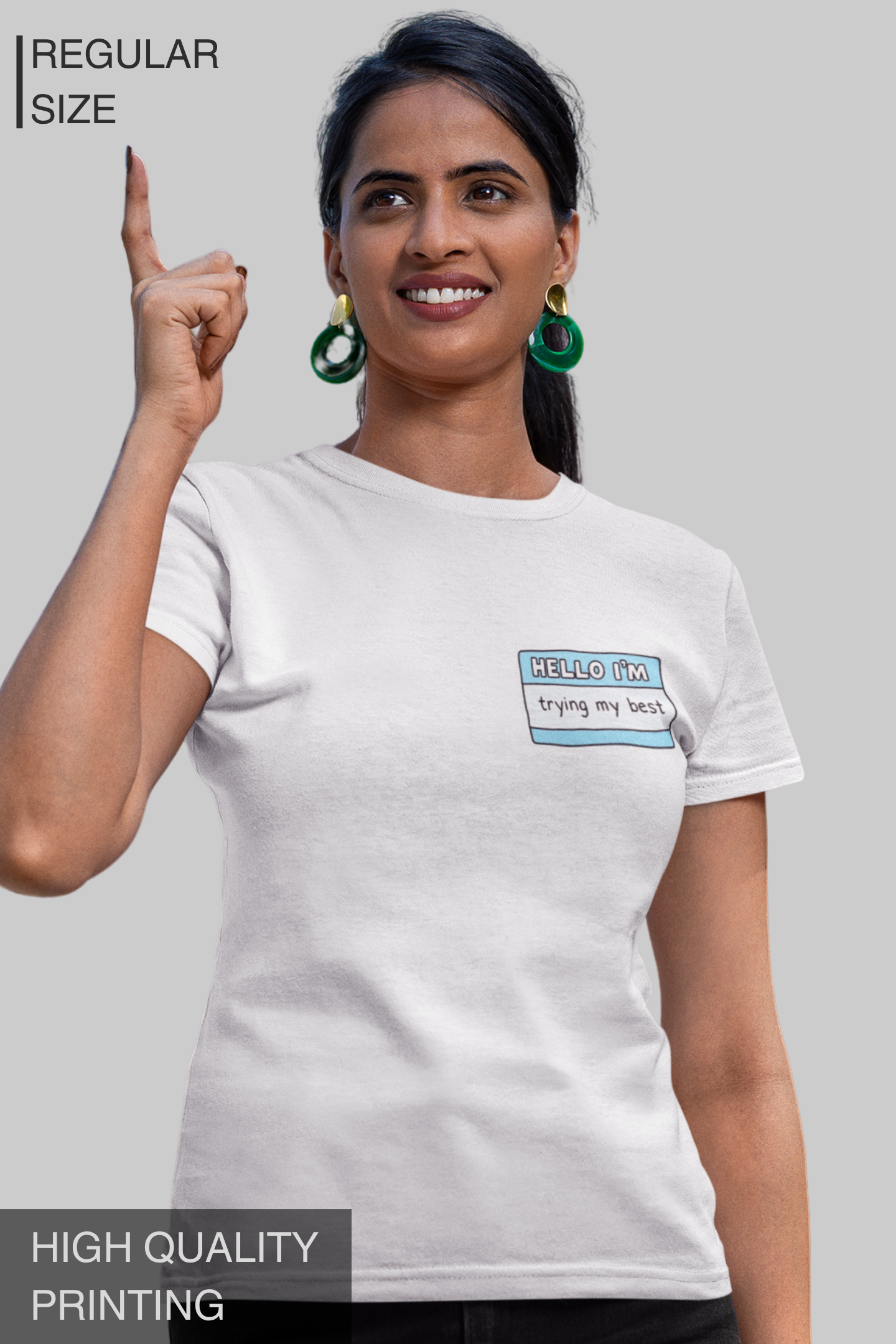 Hello I Am Trying My Best Women's Tshirt