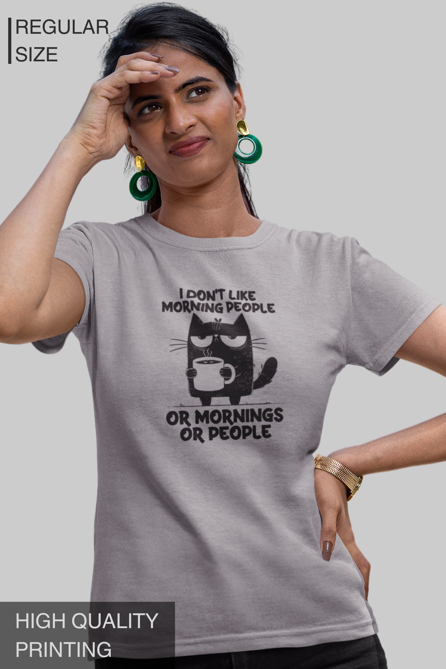 I Don't Like Morning People Or Mornings Or People Women's Tshirt
