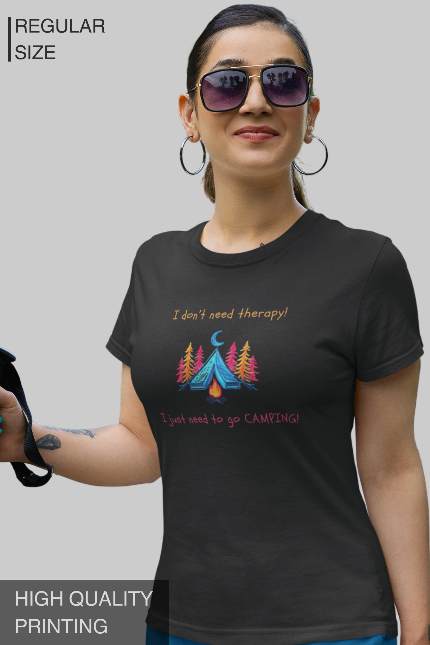 I Don't Need Therapy I Just Need To Go CAMPING Women's Tshirt