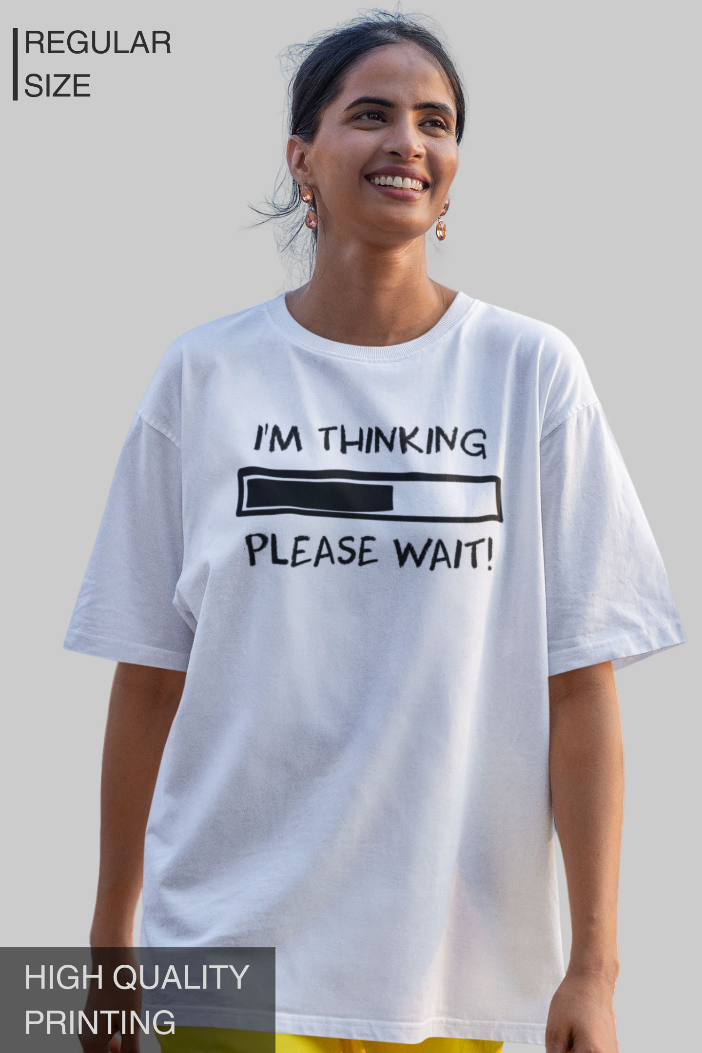 I'm Thinking Please Wait Women's Tshirt