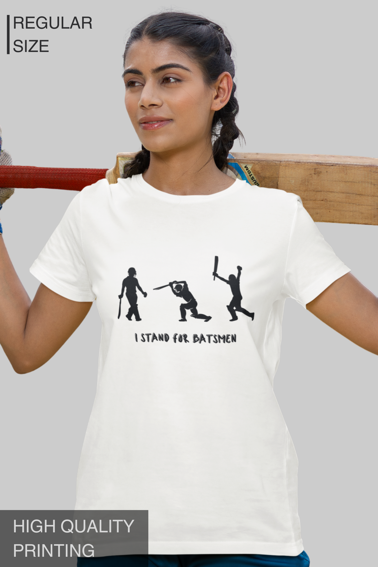 I Stand for Batsmen Women T Shirt