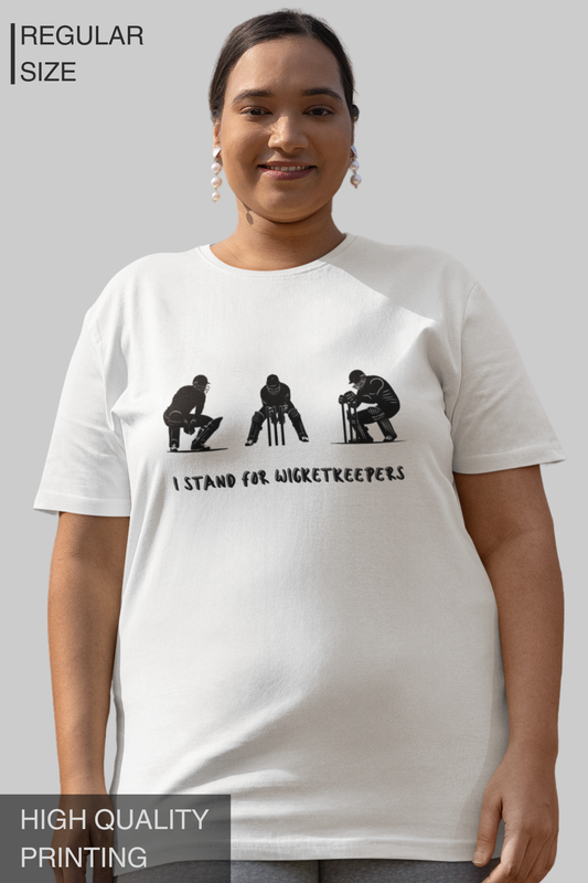 I Stand for Wicketkeepers Women T Shirt