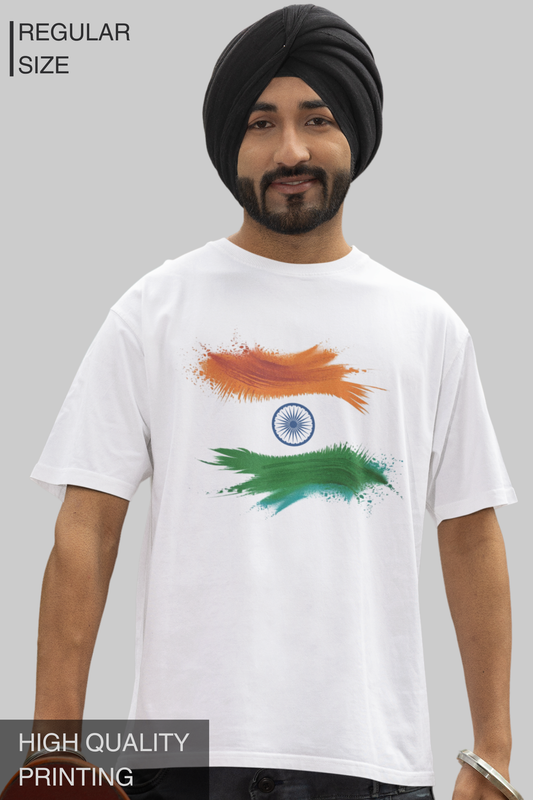 Indian Flag Rangoli Men's Tshirt