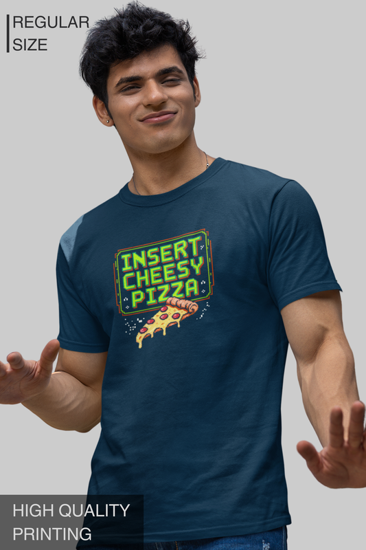 Insert Cheesy Pizza Men's TShirt