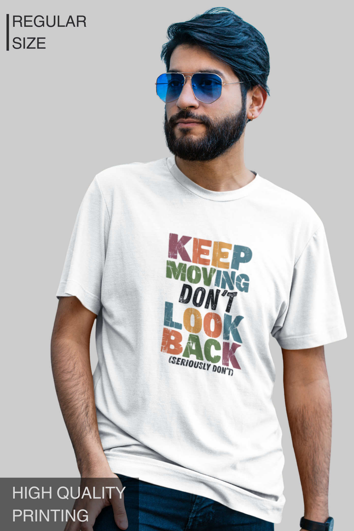 Keep Moving Don't Look Back Men's Tshirt