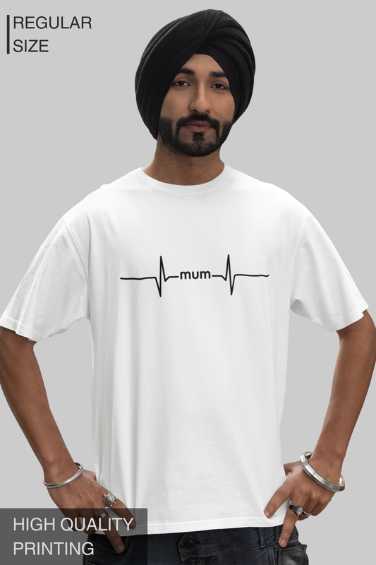 Mum Heartbeat Men's Tshirt