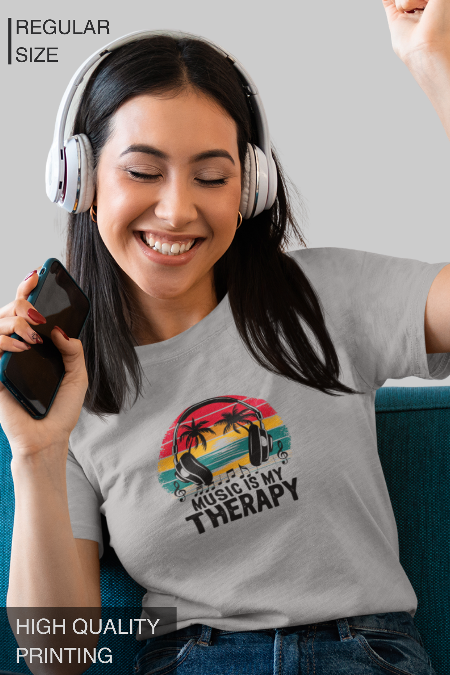 Music Is My Therapy Women's Tshirt