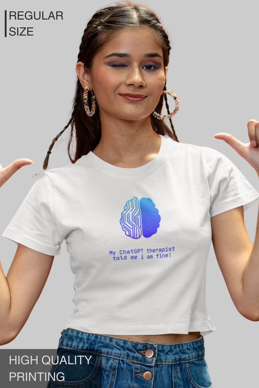 My ChatGPT Therapist Told Me I'm Fine Men's Tshirt