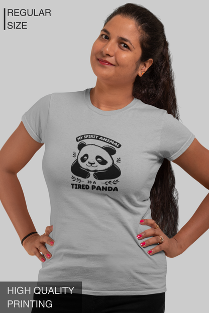 My Spirit Animal Is A Tired Panda Women's Tshirt