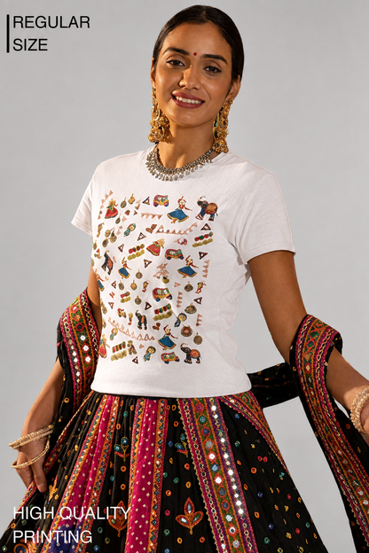 Garba Glam Casuals – Women's T-Shirt