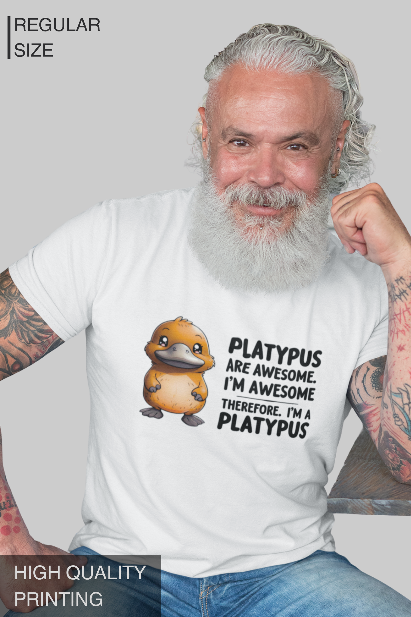 Platypus Men T Shirt