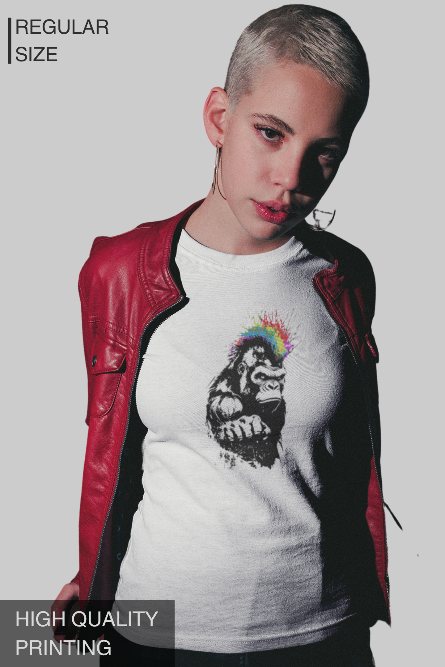 Rebel Gorilla Women T Shirt