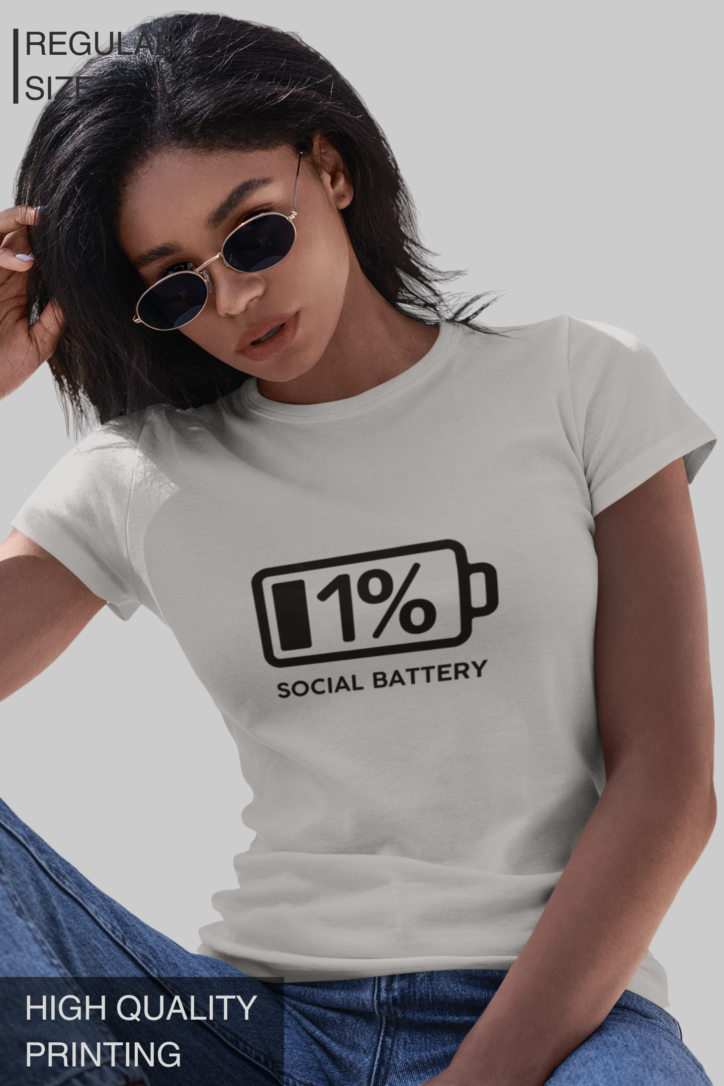 SOCIAL BATTERY Women T Shirt