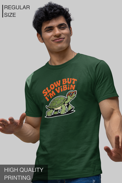 Slow But I Am Vibin Men T Shirt