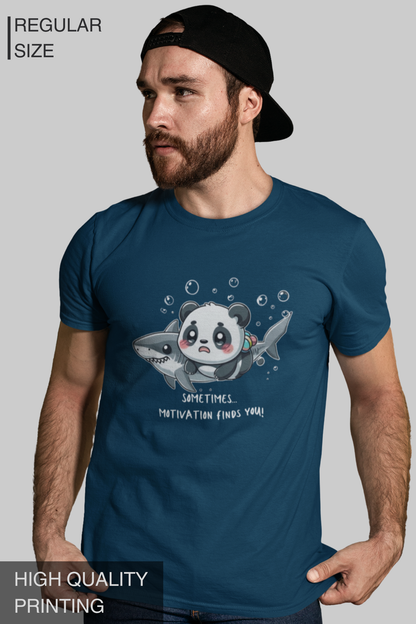 Sometimes Motivation Finds You Men T Shirt