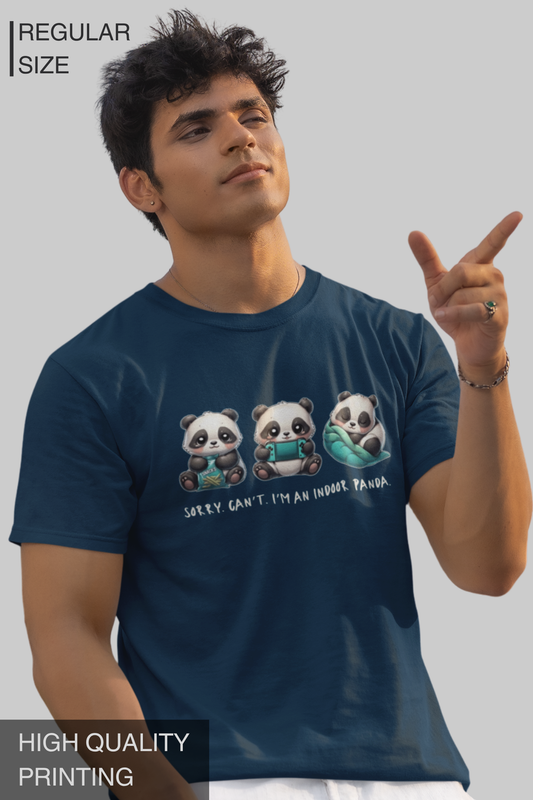 Sorry I Cant Im An Indoor Panda Men T Shirt