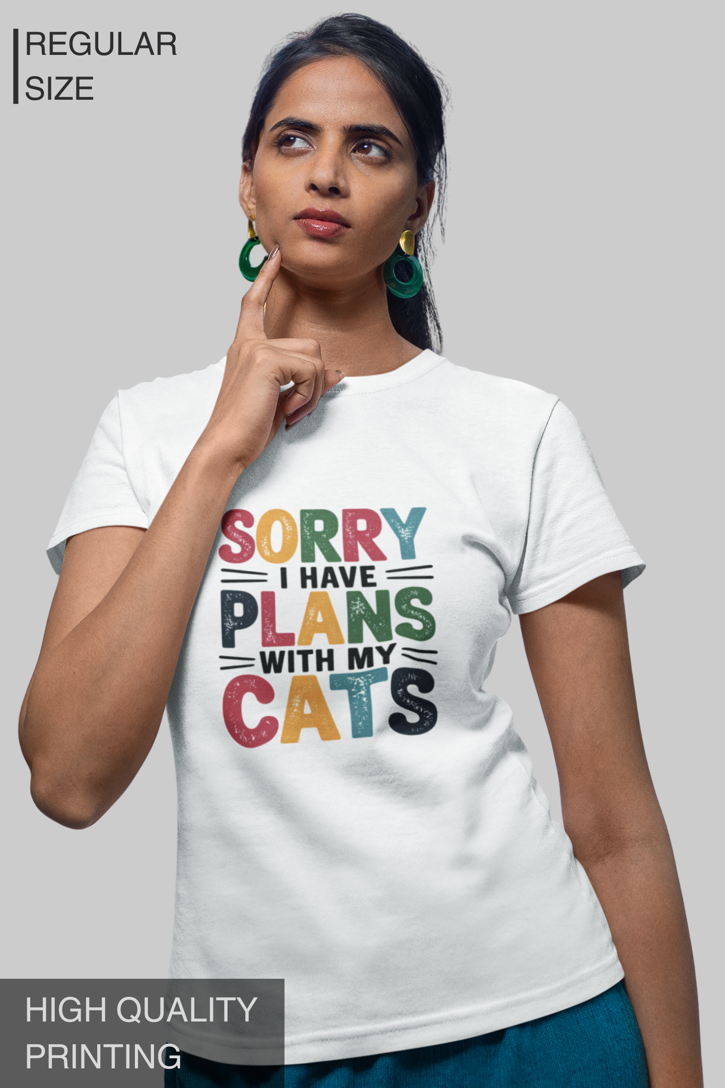 Sorry I Have Plans With My Cats Women's Tshirt