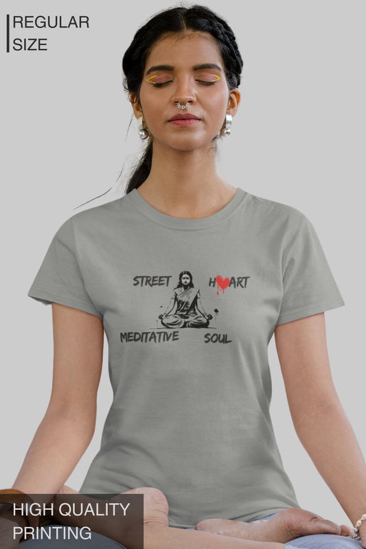 Street Heart Meditative Soul Women's Tshirt