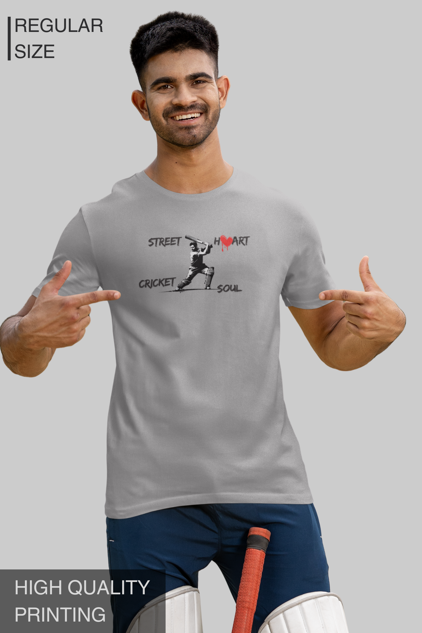 Street Heart Cricket Soul Men's Tshirt