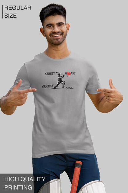 Street Heart Cricket Soul Men's Tshirt