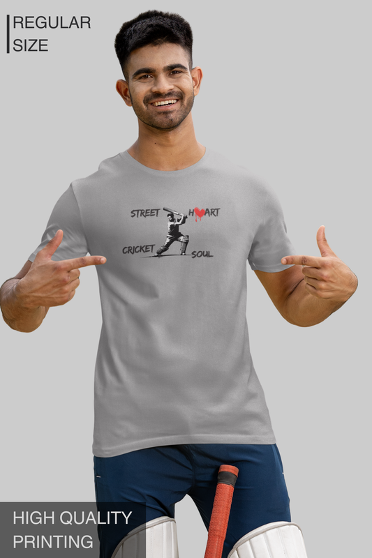 Street Heart Cricket Soul Men's Tshirt