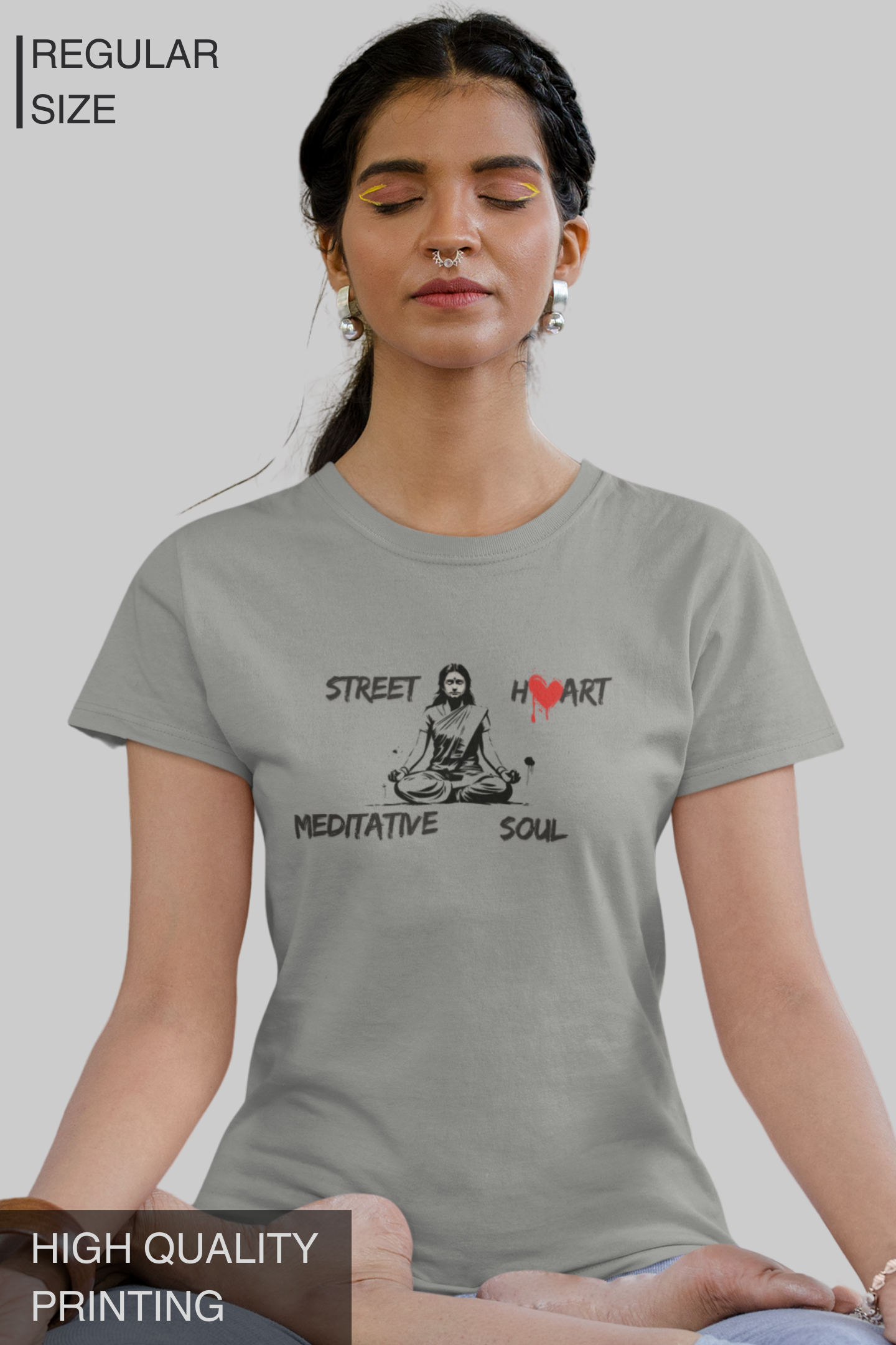 Street Heart Meditative Soul Women's Tshirt