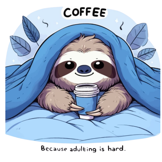 Coffee, Because Adulting Is Hard Men's T-shirt