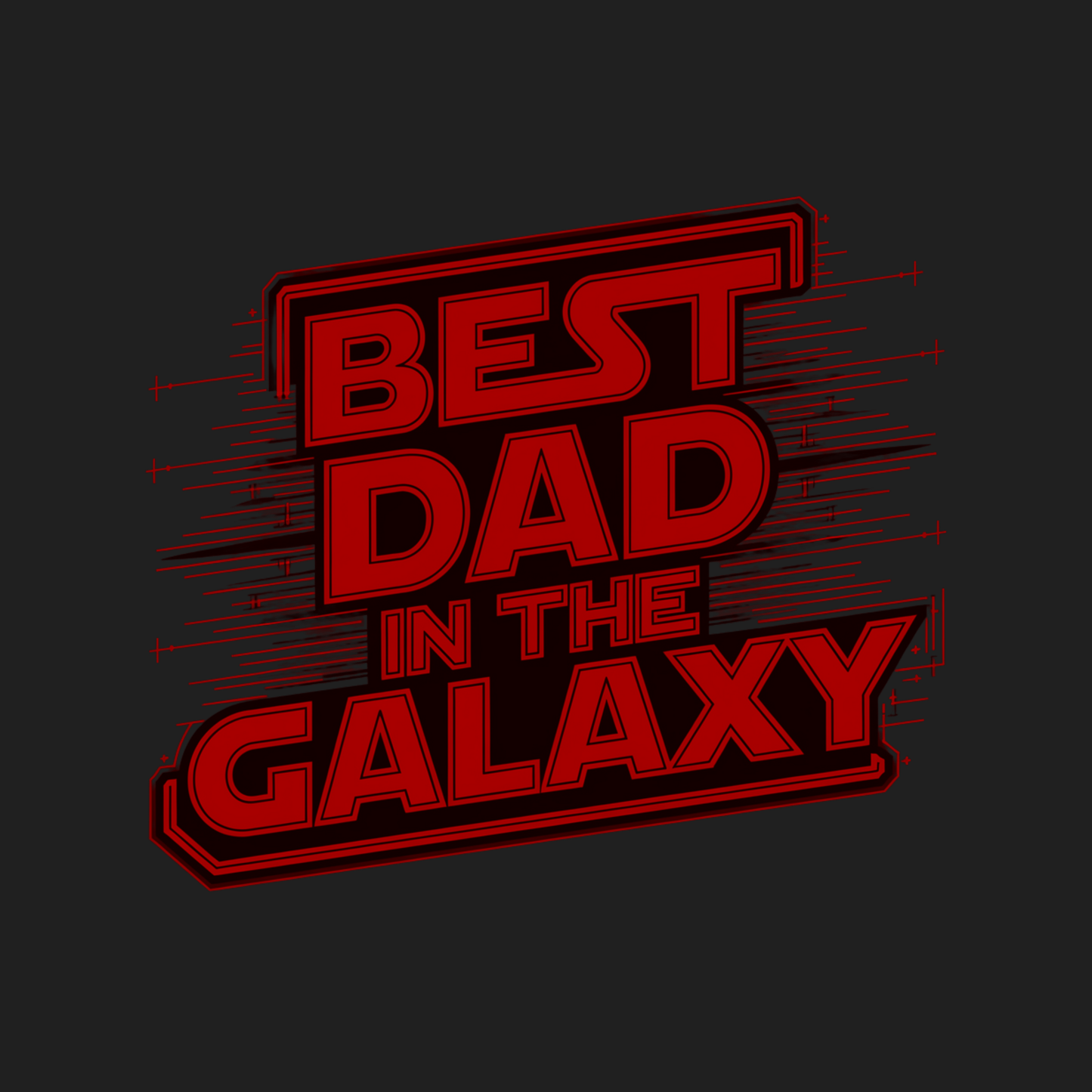Best Dad In The Galaxy Men's T-shirt