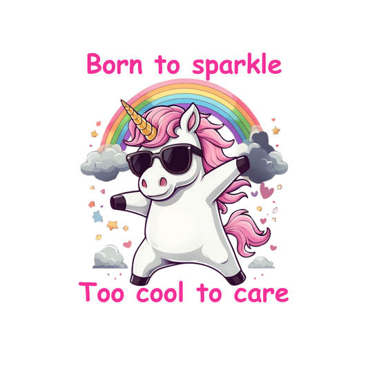 Born To Sparkle, Too Cool To Care - Men's T-shirt