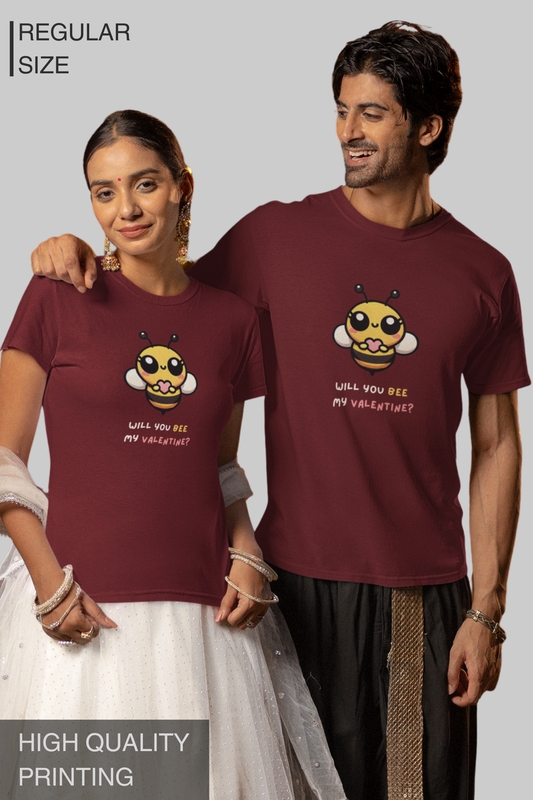 Will You Bee My Valentine Men's Tshirt
