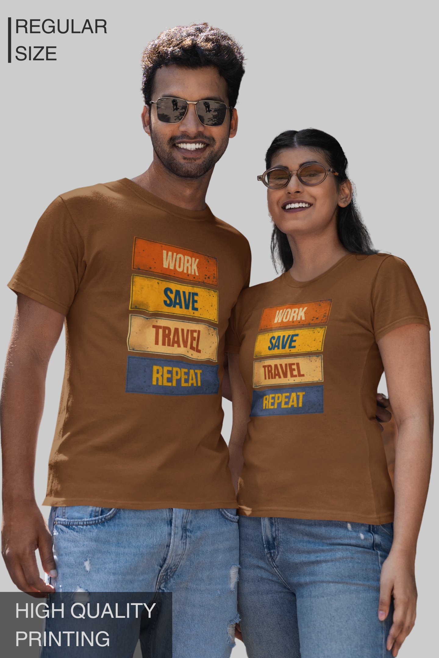 Work Save Travel Repeat Men's Tshirt
