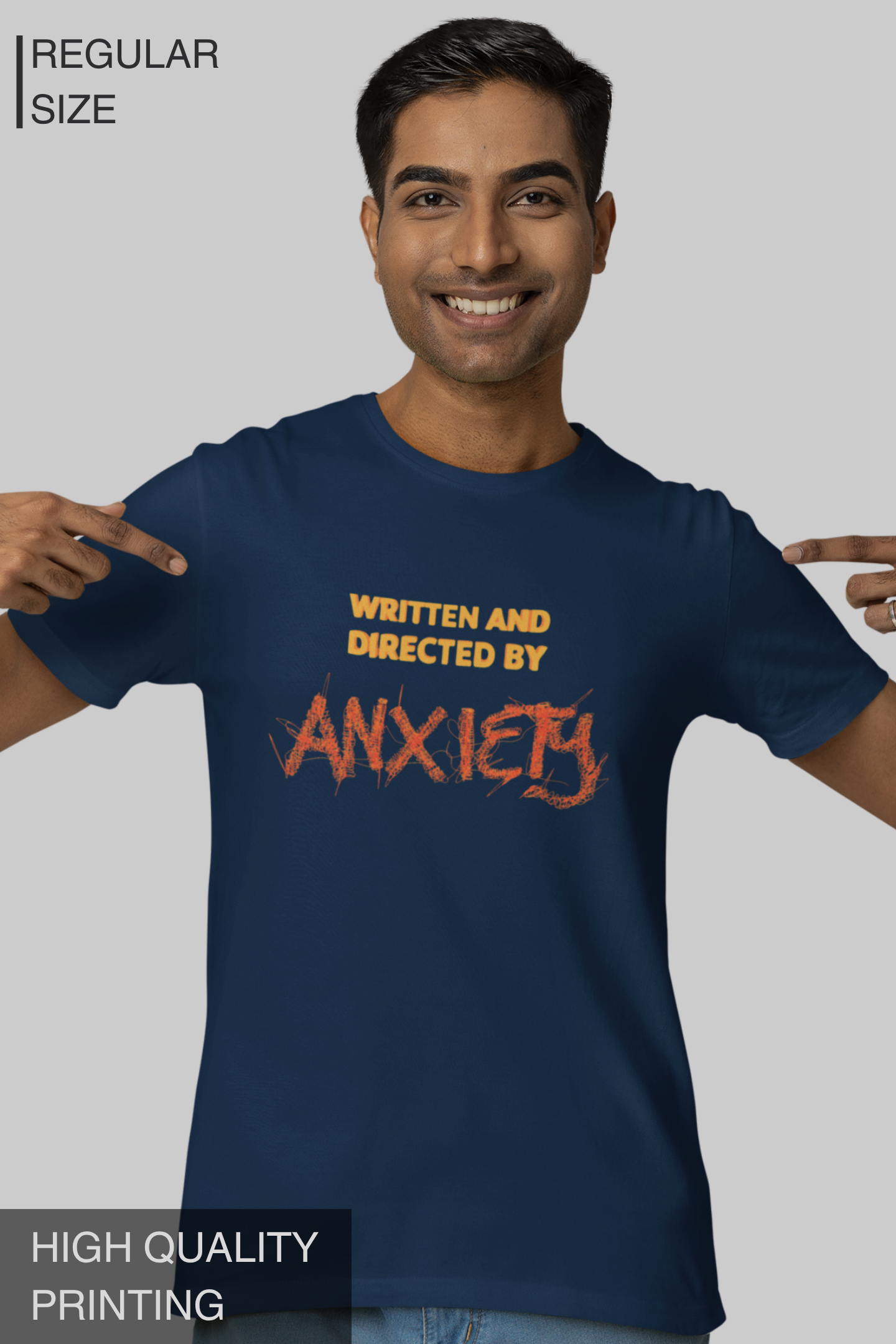 Written And Directed By Anxiety Men T Shirt