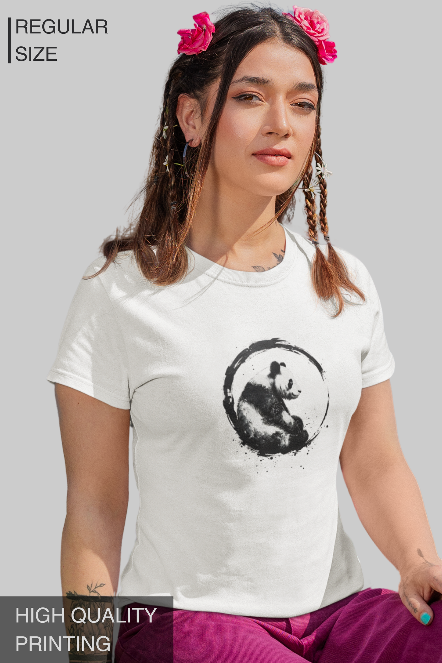 Zen Panda Women's Tshirt