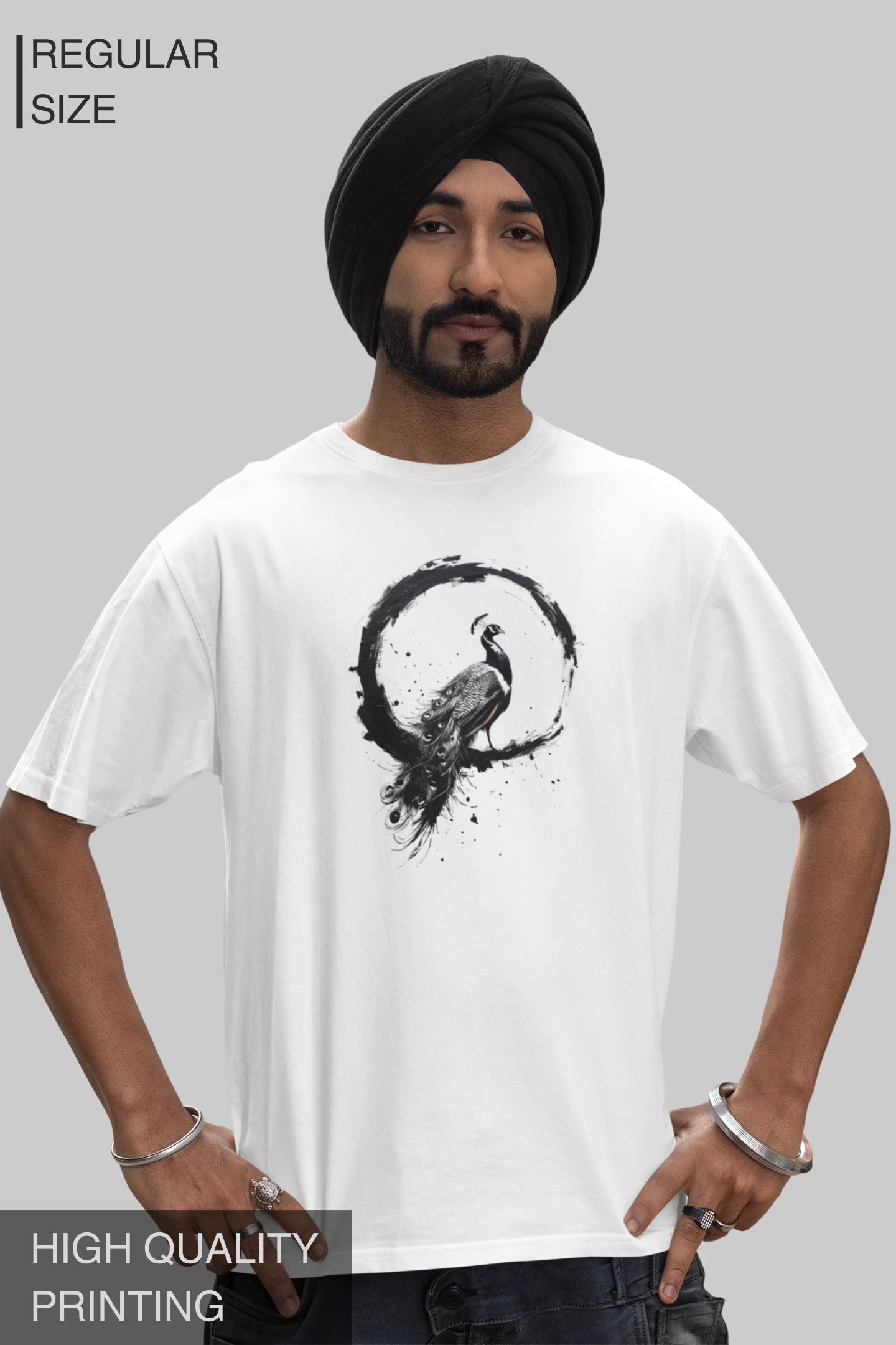 Zen Peacock Men's Tshirt