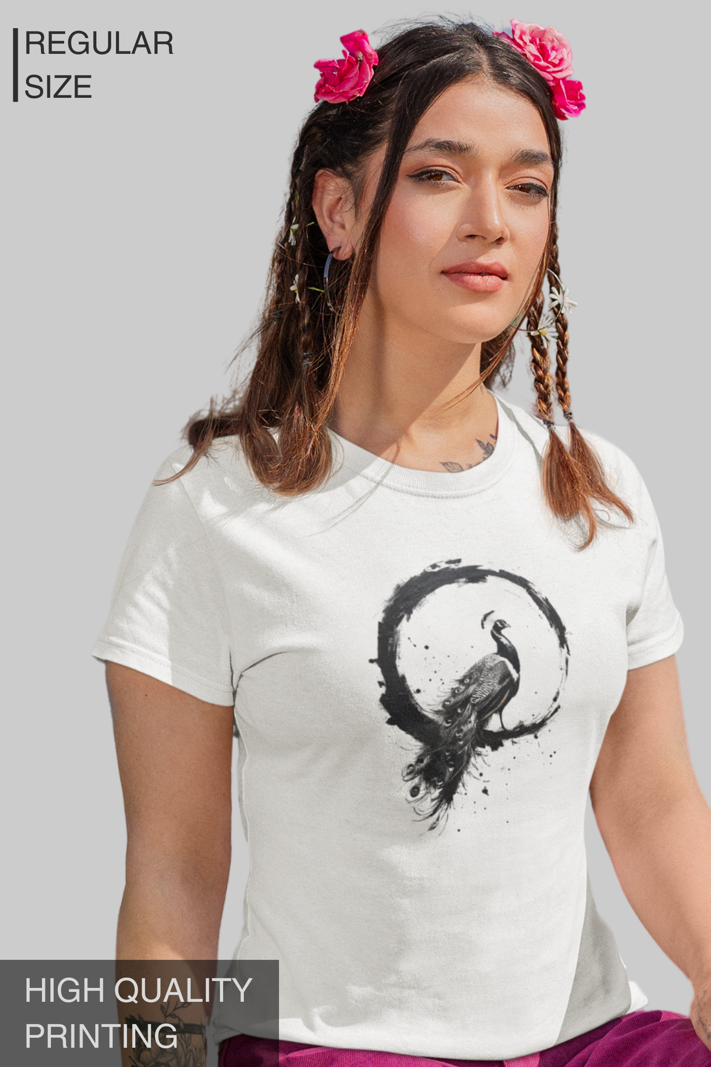 Zen Peacock Women's Tshirt