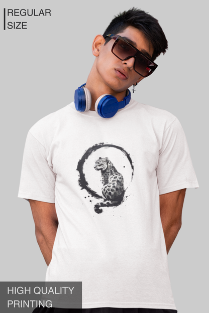 Zen Snow Leopard Men's Tshirt