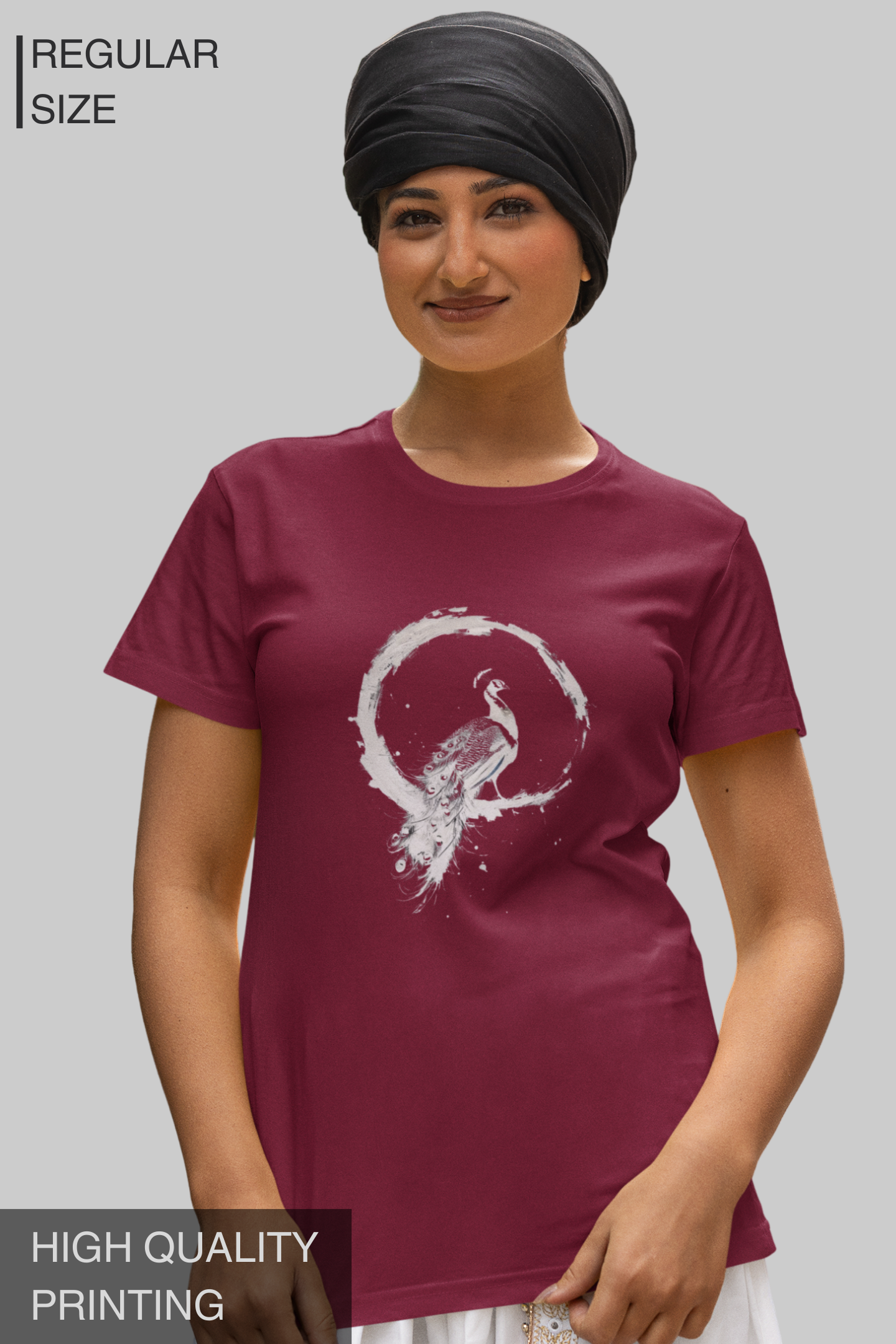 Zen White Peacock Women's Tshirt
