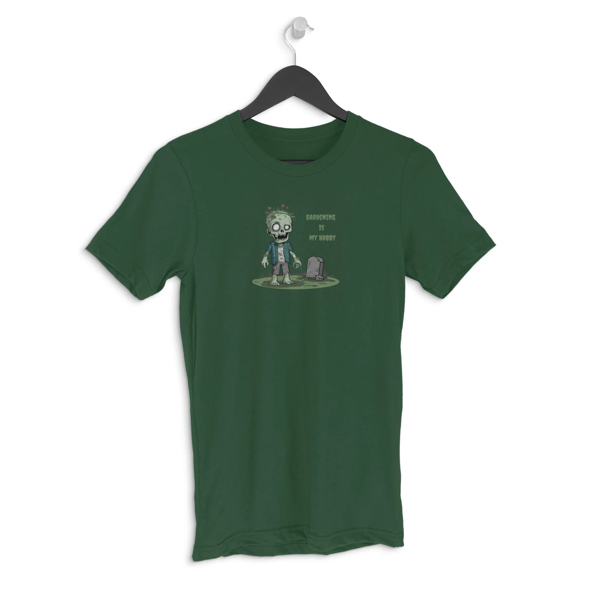 Half Sleeve Round Neck T-Shirt - Olive Green
