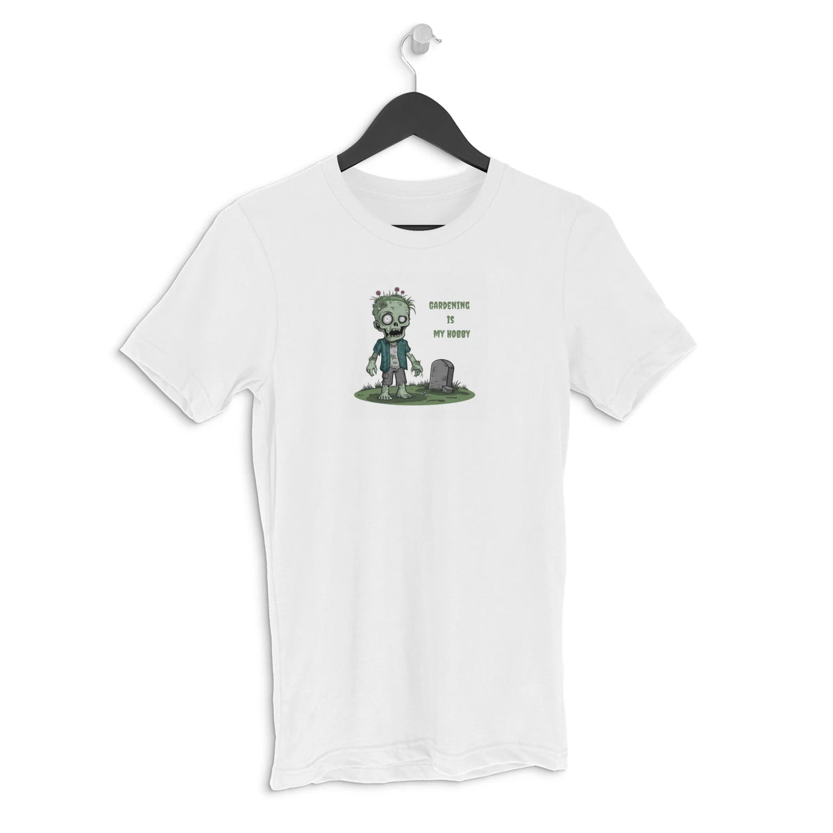 Gardening Is My Hobby Men's Halloween graphic T-shirt - White